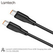 LAMTECH CHARGE AND DATA CABLE TYPE-C TO TYPE-C 60W 2M BLACK
