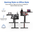 Gaming Γραφείο - Eureka Ergonomic® ERK-EGD-L60R-B-US
