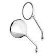 9163.0-LM ΚΑΘΡΕΠΤΕΣ MOTO OPAL CHROME ΣΤΡΟΓΓΥΛΟΙ M10x1,25 DX ΧΡΩΜΙΟ LAMPA - 2 τεμ.