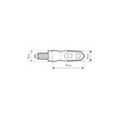 9067.9-LM ΦΛΑΣ MOTO NIX 12V LED SMD 42x13mm ΜΑΥΡΟ LAMPA - 2 τεμ.