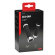 9175.5-LM ΧΕΡΟΥΛΙΑ MOTO ALU GRIP  ΜΑΥΡΟ/ΑΣΗΜΙ ΧΡΩΜΑ 22mm+25mm 12cm LAMPA - 2 τεμ.