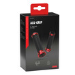 9175.7-LM ΧΕΡΟΥΛΙΑ MOTO ALU GRIP  ΜΑΥΡΟ/ΚΟΚΚΙΝΟ ΧΡΩΜΑ 22mm+25mm 12cm LAMPA - 2 τεμ.