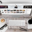 ALCATROZ WIRELESS KEYBOARD JELLYBEAN A200 W.WHITE