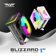 ARMAGGEDDON RGB SILENT 9CM CPU COOLING FAN 2 HEAT PIPES WHITE