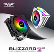 ARMAGGEDDON ARGB SILENT 12CM CPU COOLING FAN 4 HEAT PIPES BLACK