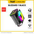 ARMAGGEDDON RGB SILENT 9CM CPU COOLING FAN 2 HEAT PIPES BLACK