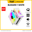 ARMAGGEDDON RGB SILENT 9CM CPU COOLING FAN 2 HEAT PIPES WHITE