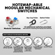 ARMAGGEDDON MECHANICAL HOT-SWAP KEYBOARD 12FX BACKLIGHT BLUE SWITCH MKA-7C 2024 WHITE CLICKY