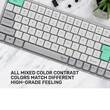 ALCATROZ BT5.3/2.4G MULTI-DEVICE RECHARGEABLE KEYBOARD TETRIZ AIR 3 SUMMER WHITE