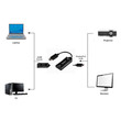 CABLEXPERT ACTIVE 4K 30Hz HDMI FEMALE TO DISPLAYPORT MALE ADAPTER CABLE 0.15M BLACK