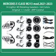 DIQ AMBIENT 8176 ED1 BENZ E (W213) (Digital iQ Ambient Light for Mercedes E (W213) mod.2021-2023 , 14 Lights)