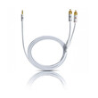 Oehlbach i-Connect J Καλώδιο ήχου φορητής συσκευής  3.5mm Jack  - 2 x RCA  1.5m White (Τεμάχιο)
