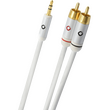 Oehlbach i-Connect J Καλώδιο ήχου φορητής συσκευής  3.5mm Jack  - 2 x RCA  1.5m White (Τεμάχιο)