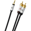 Oehlbach i-Connect J Καλώδιο ήχου φορητής συσκευής 3.5mm Jack - 2x RCA 1.5m Black (Τεμάχιο)