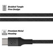 Scosche CAB4-SP StrikeLine™ Premium Braided Cable for USB-C Devices 1,2m