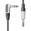 Citronic S6J-90J300 Καλώδιο ήχου 6,3mm TRS Right Angle Jack - 6,3mm TRS Jack 3m (Τεμάχιο)