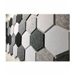 Audiodesigner PET Hexagon 12 Ηχοαπορροφητικά Πάνελ 20 cm Black-Grey / 2 τ.μ. + ΔΩΡΟ Βενζινόκολλα (Σετ)