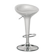 Ε248,2 DISCO Σκαμπό BAR, Βάση Χρώμιο, ABS Silver, Ύψος Ρυθμιζόμενο, Περιστρεφόμενο