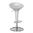 Ε248,2 DISCO Σκαμπό BAR, Βάση Χρώμιο, ABS Silver, Ύψος Ρυθμιζόμενο, Περιστρεφόμενο