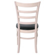 Ε7052 NATURALE Καρέκλα White Wash, Pu Μαύρο