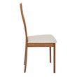 Ε782,1 MILLER Καρέκλα Οξιά Aroma Beech, PVC Εκρού