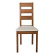 Ε782,1 MILLER Καρέκλα Οξιά Aroma Beech, PVC Εκρού