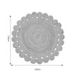 Χαλί Voni Inart φυσικό γιούτα Φ120x1εκ Χαλί Voni Inart φυσικό γιούτα Φ120x1εκ