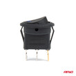 03963/AM ΔΙΑΚΟΠΤΗΣ 12V ON/OFF ΣΤΡΟΓΓΥΛΟΣ ΜΕ 3 ΕΠΑΦΕΣ ΜΠΛΕ LED  AMIO - 1 τεμ.