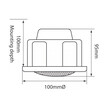 Adastra CM/VW Χωνευτό Ηχείο Οροφής 2.5'' 100V Λευκό (Τεμάχιο)
