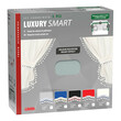 L9603.3 ΚΟΥΡΤΙΝΕΣ ΝΤΑΛΙΚΑΣ LUXURY SMART ΑΣΗΜΙ/ΜΠΛΕ ΣΕΤ LAMPA - 5 ΤΕΜ.