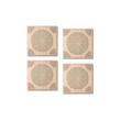 Audiodesigner Circle Pattern Brown Ηχοαπορροφητικά Ξύλινα Πάνελ 50x50x5 cm / 1 τ.μ. (4 Τεμάχια)