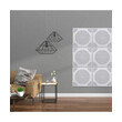 Audiodesigner Circle Pattern White Ηχοαπορροφητικά Ξύλινα Πάνελ 50x50x5 cm / 1 τ.μ. (4 Τεμάχια)