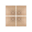 Audiodesigner Maple Pattern Brown Ηχοαπορροφητικά Ξύλινα Πάνελ 50x50x5 cm / 1 τ.μ. (4 Τεμάχια)