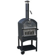 BORMANN ELITE BBQ1960 BORMANN Elite BBQ1960 Παραδοσιακός Ξυλόφουρνος/Φούρνος Πίτσας 34.5x50cm,με Ρόδες & Αποθηκευτικό Χώρο