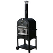 BORMANN ELITE BBQ1960 BORMANN Elite BBQ1960 Παραδοσιακός Ξυλόφουρνος/Φούρνος Πίτσας 34.5x50cm,με Ρόδες & Αποθηκευτικό Χώρο