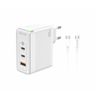jager ΦΟΡΤΙΣΤΗΣ 100W FAST CHARGER - 1 ΘΥΡA USB - 2 ΘΥΡΕΣ TYPE C + ΚΑΛΩΔΙΟ USB / TYPE C 1M (C118)