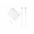 jager ΦΟΡΤΙΣΤΗΣ 100W FAST CHARGER - 1 ΘΥΡA USB - 2 ΘΥΡΕΣ TYPE C + ΚΑΛΩΔΙΟ USB / TYPE C 1M (C118)