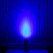 GloboStar® GARDENINI 61548 Επιφανειακό Φωτιστικό Σποτ Κήπου LED 5W 550lm 38° DC 24V IP68 Υψηλής Αντοχής ABS IK06 Φ7 x Υ14.5cm - Μπλε 450nm Dimmable - Μαύρο - Bridgelux Chip - 3 Years Warranty