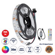 GLOBOSTAR® DIGISTRIP 90758 Σετ Ψηφιακής Pixel Addressable Ταινίας με RF Ασύρματο Χειριστήριο & Λειτουργία μέσω WiFi APP LED 36W/5m 2880lm/m 120° DC 5V με USB 2.0 IP20 150 x SMD 5050 Chip/5m 150 x Pixel/5m Πολύχρωμο RGB Dimmable SPI/TTL Protocol - Μ500 x Π1 x Υ0.2cm - Ρολό 5 Μέτρων - 5 Χρόνια Εγγύηση