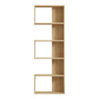 Βιβλιοθήκη Cascade pakoworld σε oak απόχρωση 51.8x22x150εκ