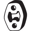 BOS255-107 ΛΑΣΤΙΧΟ ΣΤΕΡΕΩΣΗΣ ΕΞΑΤΜΙΣΗΣ BOSAL ΓΙΑ CITROEN/FIAT/HYUNDAI/KIA/OPEL/PEUGEOT/SUZUKI/VW - 1 ΤΕΜ.