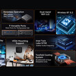 BLACKVIEW MINI PC INTEL N150 8GB DDR4 256GB M.2 SSD 2280 4K DUAL DISPLAY WIN 11 PRO BLACK