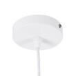GloboStar® SHANGHAI 01026 Μοντέρνο Κρεμαστό Φωτιστικό Καμπάνα Σετ Τρίφωτο 3 x E27 IP20 Λευκό & Χρυσό Μέταλλο - Μ79.5 x Π79.5 x Υ38cm