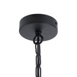 GloboStar® LIMA 01040 Vintage Κρεμαστό Φωτιστικό Ανάρτηση Μονόφωτο 1 x E27 IP20 Μαύρο Μέταλλο - Μ17 x Π14 x Υ26cm
