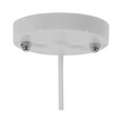 GloboStar® RAY 01044 Vintage Κρεμαστό Φωτιστικό Καμπάνα Μονόφωτο 1 x E27 IP20 Λευκό Μέταλλο - Μ26 x Π26 x Υ25cm
