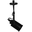 GloboStar® HOLLYWOOD 01155 Vintage Φωτιστικό Οροφής Ράγα Τρίφωτο 3 x E27 IP20 Μαύρο Μέταλλο - Μ13 x Π78 x Υ38cm