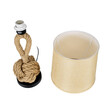 GloboStar® MONKEY FIST 01162 Vintage Επιτραπέζιο Φωτιστικό Πορτατίφ Μονόφωτο 1 x E27 IP20 Μπεζ Σχοινί με Μπεζ Ύφασμα - Μ27 x Π27 x Υ58cm