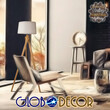 GloboStar® TRIPOD 01263 Μοντέρνο Επιδαπέδιο Φωτιστικό Μονόφωτο 1 x E27 IP20 Μπεζ Ξύλο με Μπεζ Ύφασμα - Μ40 x Π40 x Υ143cm