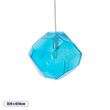 GloboStar® RINA 01306 Μοντέρνο Κρεμαστό Φωτιστικό Μπάλα Μονόφωτο 1 x G9 IP20 Γαλάζιο Γυαλί - Μ20 x Π20 x Υ20cm
