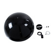 GloboStar® DIADEMA 01342 Μοντέρνο Κρεμαστό Φωτιστικό Καμπάνα Μονόφωτο 1 x E27 IP20 Μαύρο & Χρυσό Μέταλλο - Μ60 x Π60 x Υ30cm